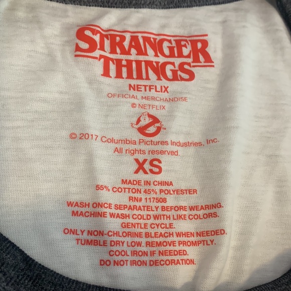 Netflix Stranger Things Ghostbusters Ladies Tee XS - Picture 5 of 6